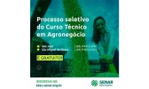 Inscrições para cursos técnicos gratuitos do Senar/SC encerram no dia 19 de janeiro