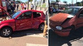 Duas crianças e dois adultos ficam feridos em colisão registrada na Avenida União da Vitória
