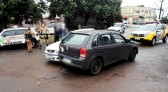 Colisão entre dois automóveis mobiliza Polícia e Corpo de Bombeiros