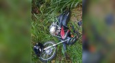 Motociclista fica ferido após queda