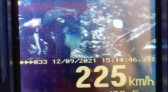 Motociclista é flagrado a 225 km/h no RS