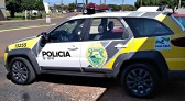 Homem é preso após furar pneu de viatura da Polícia Militar