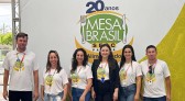 Visitantes são convidados a doarem alimentos durante a Expobel 2024
