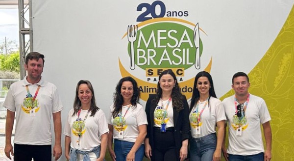 Visitantes são convidados a doarem alimentos durante a Expobel 2024