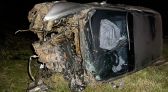 Condutora perde o controle e veículo capota na BR-163 próximo a Aduana de Cargas