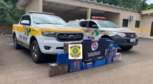 PMRvSC apreende quase 200kg de maconha