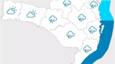 Chuva segue em SC; veja até quando