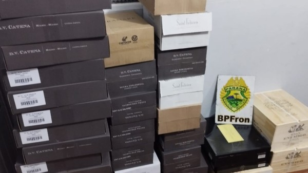 BPFRON apreende 208 garrafas de vinhos argentinos
