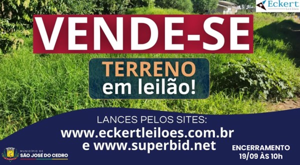 Prefeitura relança leilão on-line de lotes urbanos com novos preços mínimos