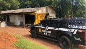 CAOAGRO e CIDASC interditam frigorífico clandestino no interior de Coronel Freitas