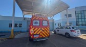 Trabalhador fica ferido após explosão de pneu de caminhão
