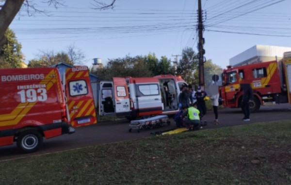 Idosa é atropelada no Bairro Floresta e encaminhada ao hospital