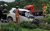 Acidente entre carro e carreta deixa vítima fatal na BR-470
