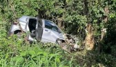 Carro sai de pista na SC-283 e motorista é socorrido
