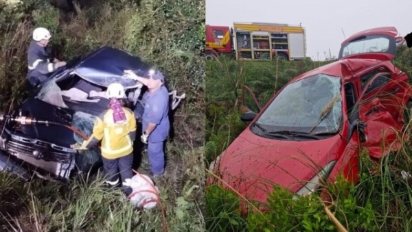 BR-282 registra dois acidentes graves em menos de três horas