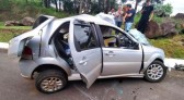 Casal morre em acidente entre carro e motorhome na Serra de SC