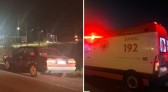 Motorista embriagado bate em ambulância durante atendimento de atropelamento
