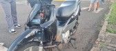 Motorista fica ferida após colisão com caminhonete
