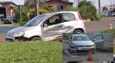 Acidente entre veículos deixa trânsito em meia pista