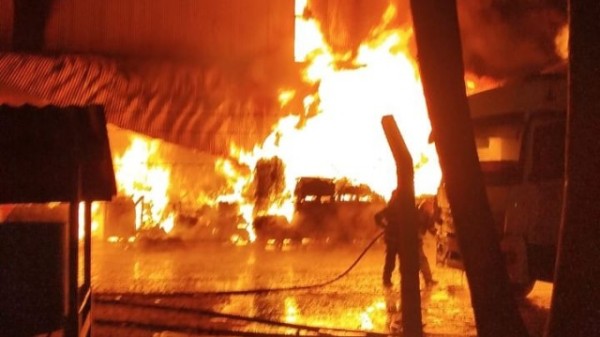 Incêndio atinge unidade de beneficiamento de sementes