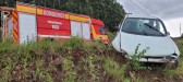 Motorista com sinais de embriaguez é levado ao hospital após acidente