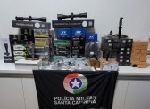 PMRv apreende R$ 60 mil em mercadorias durante abordagem na SC-480