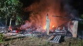 Incêndio destrói residência e carro no interior de Águas de Chapecó