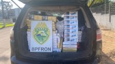 BPFRON apreende cigarros contrabandeados