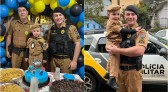 Polícia Militar participa da festa de aniversário do pequeno Luan no Bairro Cristo Rei