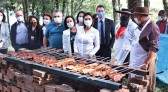 Primeira-dama Michelle Bolsonaro e Ministra Damares Alves almoçam com prefeito João Rodrigues em Chapecó