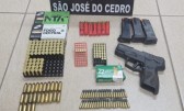 Polícia Civil apreende arma e mais de 180 munições durante operação