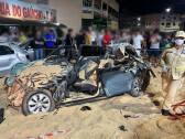 23 veículos foram atingidos em grave acidente no centro de Coronel Vivida; duas pessoas ficaram feridas