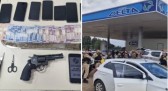 Suspeitos de roubar e amarrar taxista em árvore são presos após cerco entre SC e PR