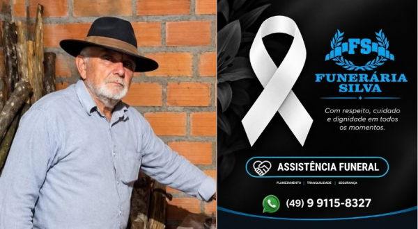 Comunicamos o falecimento de Anelio Rodrigues