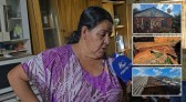 Temporal arranca parte do telhado de casa e moradora pede ajuda da população