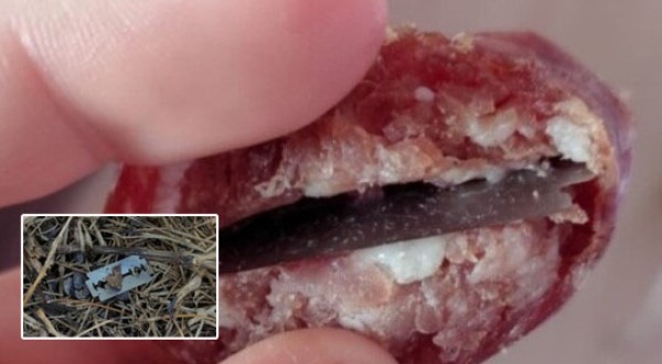 Lâminas escondidas em salame colocam animais em risco no Oeste de SC