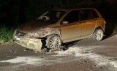 Acidente entre dois carros deixa criança ferida na SC-390