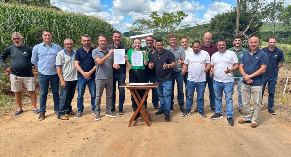 Ordem de serviço autoriza mais 3,5 km de asfalto até Jorge Lacerda