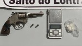 PM apreende arma, drogas e prende duas pessoas