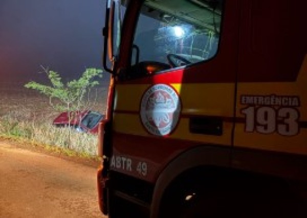Uma pessoa é encaminhada ao Hospital após saída de pista na BR-158