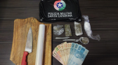 Através de denúncia anônima, PM identifica ponto de venda de drogas