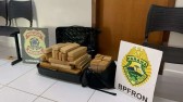 Mulher é detida com mala recheada de maconha é apreendida pelo BPFron