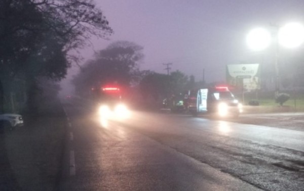 Acidente entre carro e motocicleta deixa um ferido na SC-163