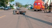 Colisão entre dois motoboys deixa homem ferido