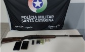 Polícia Militar captura foragido e apreende arma ilegal no Oeste de SC