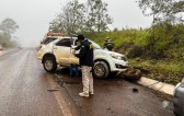 Mulher fica ferida em colisão lateral seguindo de capotamento entre SMOeste e Paraíso