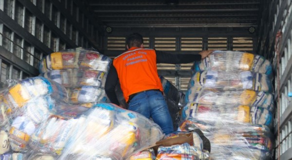 Mais 580 cestas básicas chegam a União da Vitória; Estado reforça suporte em regiões mais críticas