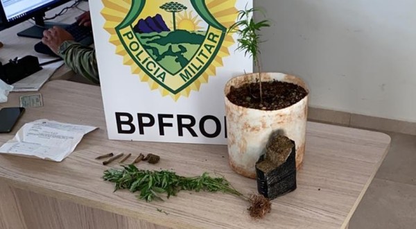 BPFRON apreende adolescente com drogas em Santo Antônio do Sudoeste