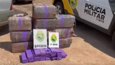 Mais de 200 kg de maconha são apreendidos durante abordagem