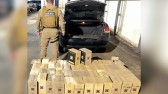 Polícia Militar apreende 50 caixas de vinhos contrabandeados na BR 163